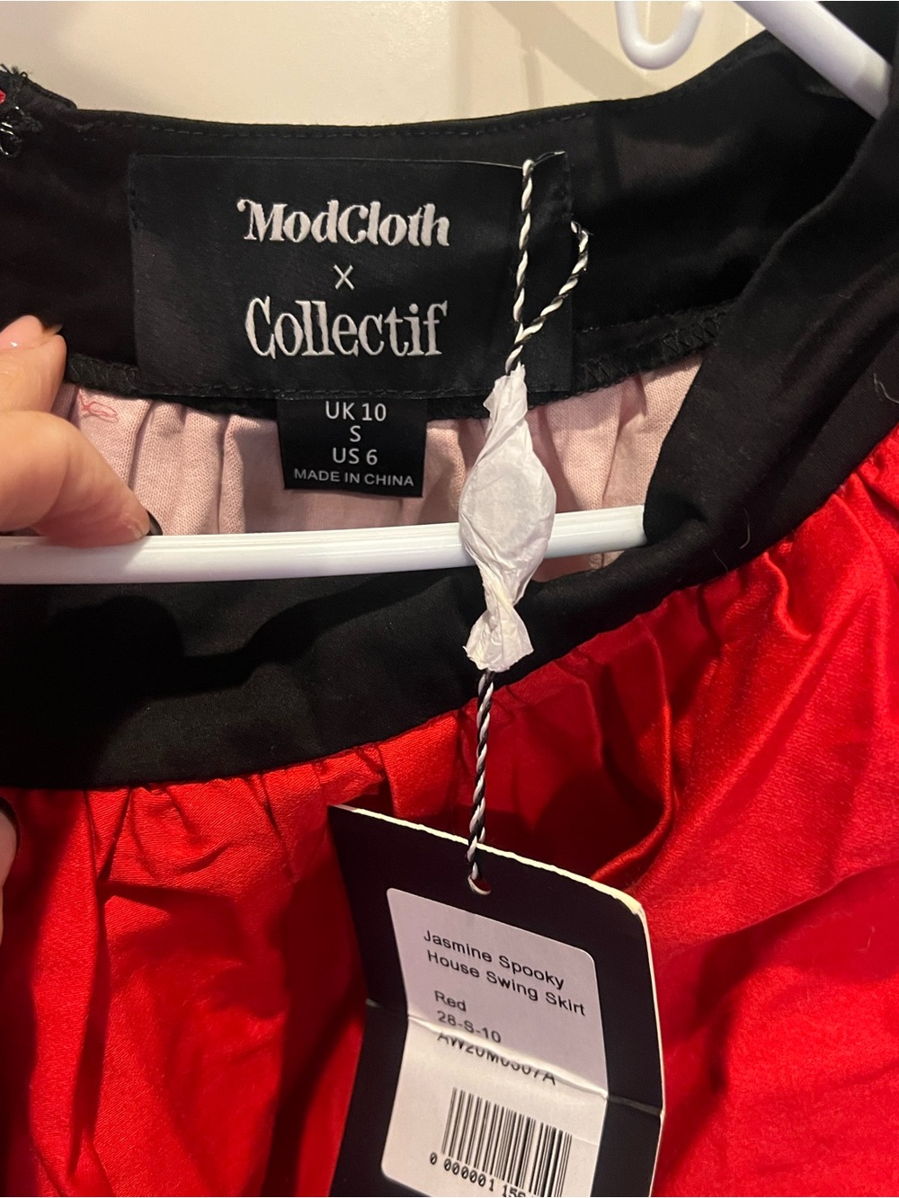 Haunted Houses Red Swing Skirt